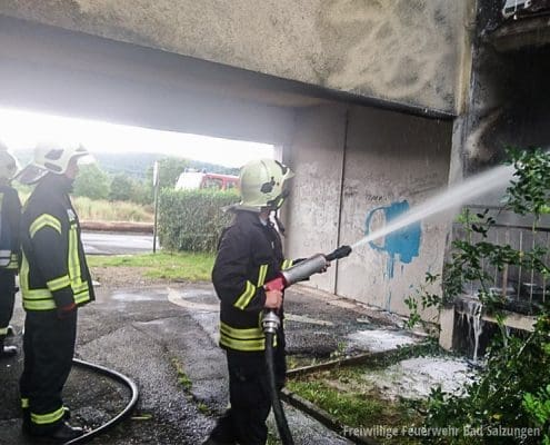 Balkonbrand auf der 101, Bad Salzungen