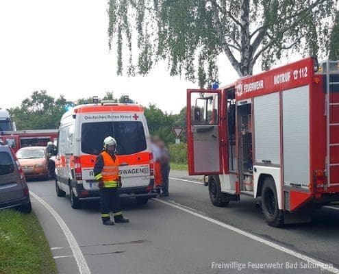 Verkehrsunfall B 285, Langenfeld Richtung Urnshausen