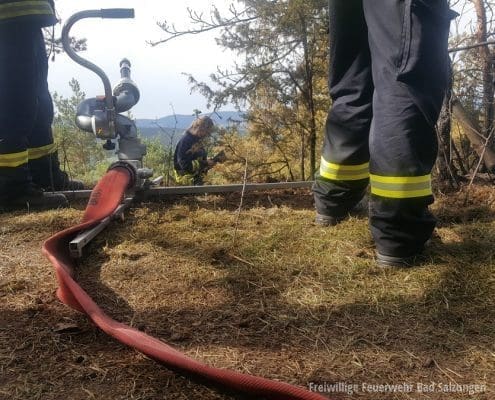 Einsatzzug II WAK beim Waldbrand in Plaue | Feuerwehr Bad Salzungen