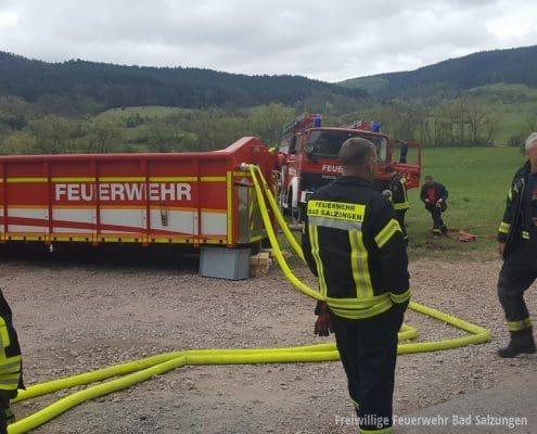 Einsatzzug II WAK beim Waldbrand in Plaue | Feuerwehr Bad Salzungen