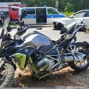Verkehrsunfall - Motorrad gegen Pkw!
