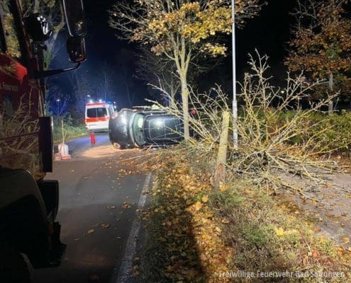 Verkehrsunfall in der Werrastraße | Feuerwehr Bad Salzungen